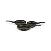 Tigaie 28 cm fără capac, granit, negru 4