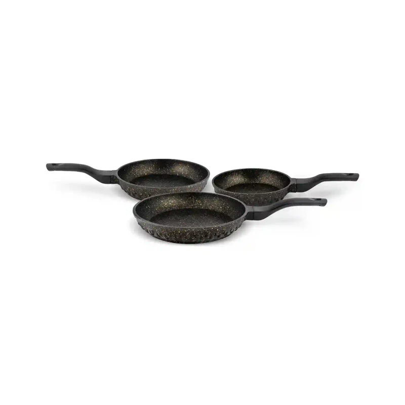 Tigaie 26 cm fără capac, granit, negru 4