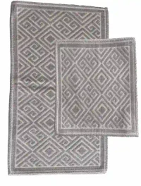 Set covoare mat pentru baie 2 bucati 60x100cm/ 50x60cm 1