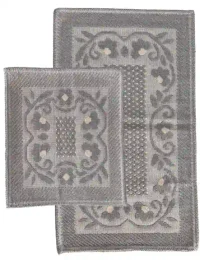 Set covoare mat pentru baie 2 bucati 60x100cm/ 50x60cm 3