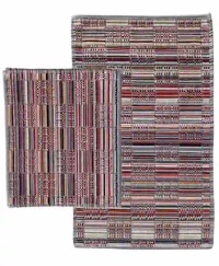 Set covoare mat pentru baie 2 bucati 60x100cm/ 50x60cm 4