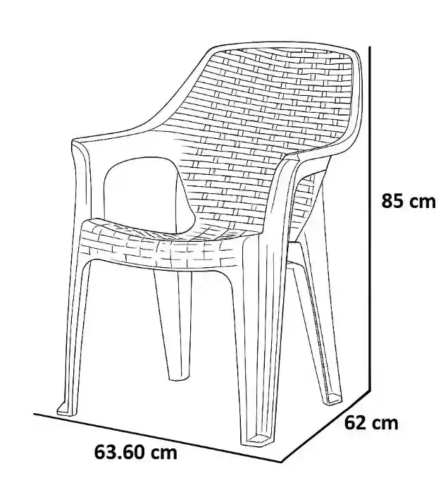 Scaun din plastic BABEL Cappuccino 2