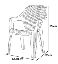 Scaun din plastic BABEL Antracit 2