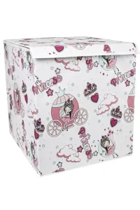 Cutie pentru jucării cu capac 40x40x45 cm Princess