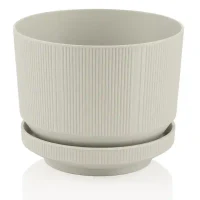 Цветочный горшок LUX №. 2, д18.5x17см, 3.3л Светло серо-зелёный