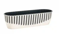 Ghiveci pentru balcon PIANO nr 2 (set 2 in 1) Alb