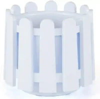 Ghiveci ISTANBUL nr 2 cu separator de drenare apa Alb