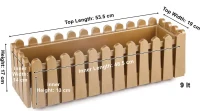 Ghiveci pentru balcon ISTANBUL nr 2 cu separator de drenare apa Auriu 2