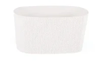 Ghiveci pentru balcon SUMELA cu separator de drenare apa Alb