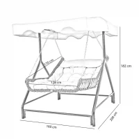 Качели CAPRI BED двухместный Турция Белый 2