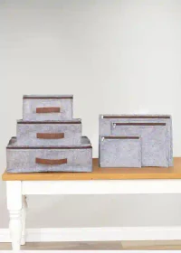 Набор органайзеров для багажа Felt Styles 6 шт. Серый