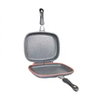 Tigaie DUBLA GRILL 36 cm, granit Gri 2