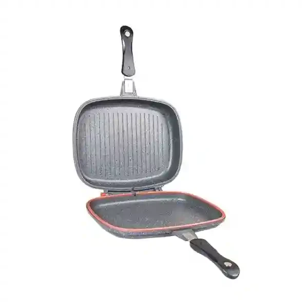 Tigaie DUBLA GRILL 36 cm, granit Gri 2
