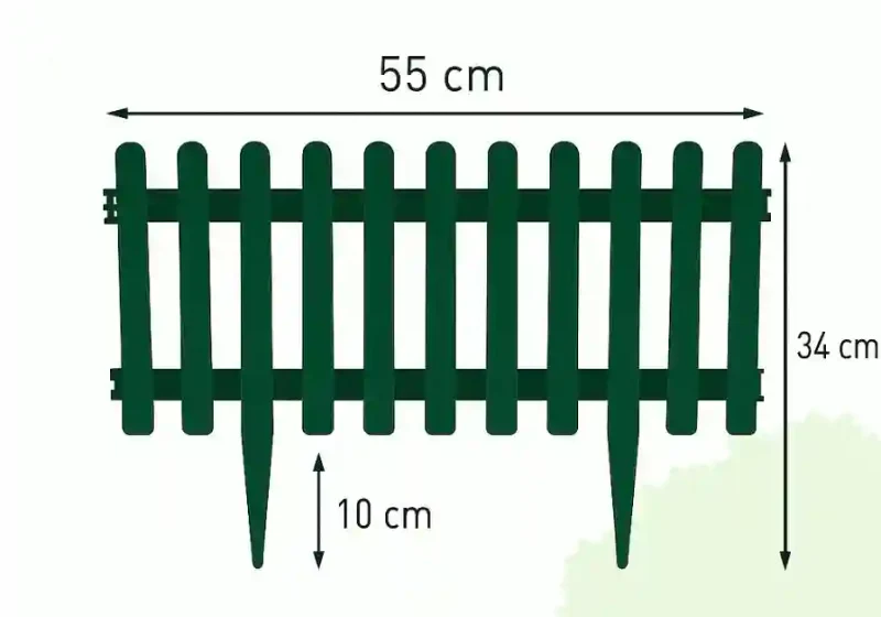 Gard decorativ de gradina ISTANBUL nr. 1 Verde-Inchis (set 4 buc) 2