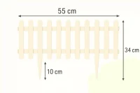 Gard decorativ de gradina ISTANBUL nr. 1 Alb-Piatra (set 4 buc) 2