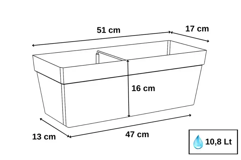 Цветочный горшок YALI №.2 Белый 3