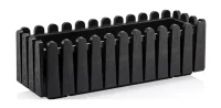 Ghiveci pentru balcon ISTANBUL nr 3 cu separator de drenare apa Negru
