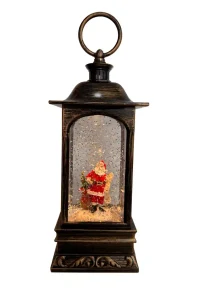 Lantera decorativa de Craciun „Snow Water Lantern” – Mos Craciun (cu lumina si muzica) 2