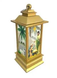 Lantera decorativa „Nasterea Domnului” – cu lumina calda 1 2