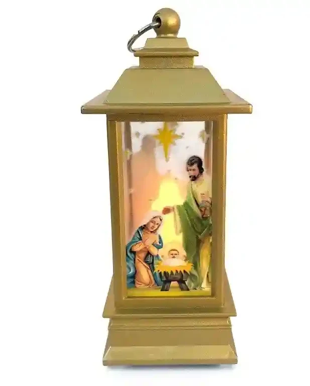 Lantera decorativa „Nasterea Domnului” – cu lumina calda 1 3