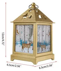 Lanterna decorativa de Craciun – imprimeu Cerb 2
