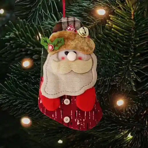 Cizmulita decorativa Craciun – Mos Craciun 3