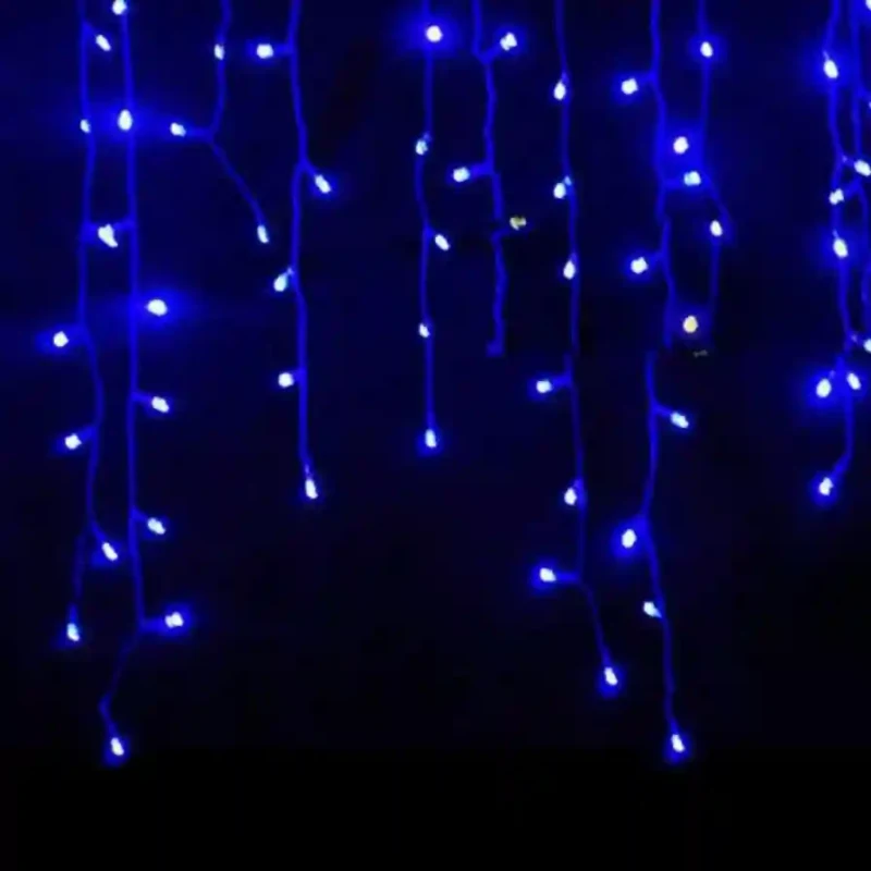 Ghirlanda Luminoasa Ploita LED, Albastra, 3m  8 Moduri de Iluminare 4