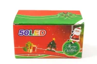 Светодиодная Гирлянда 50 LED, Синяя, 5м, Черный Провод