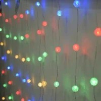 Ghirlanda Ploita cu Bile Decorative, 2.5 m, 100 LED-uri Multicolor 7
