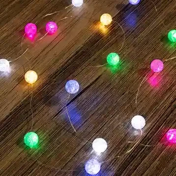 Ghirlanda Ploita cu Bile Decorative, 2.5 m, 100 LED-uri Multicolor 4