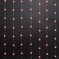 Гирлянда «Дождик» с декоративными шарами, 2.5 м, 100 LED Красный 7