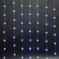 Гирлянда «Дождик» с декоративными шарами, 2.5 м, 100 LED Синий 7