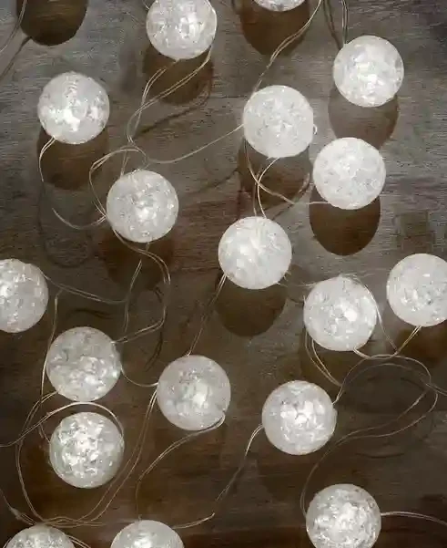 Гирлянда «Дождик» с декоративными шарами, 2.5 м, 100 LED Синий 3