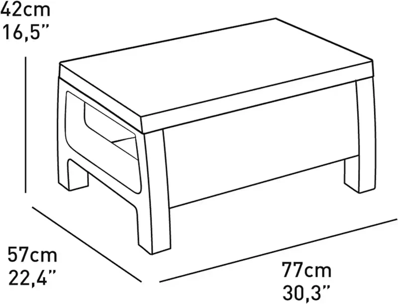 Set de mobilier de grădină NOVARA 4 piese 5