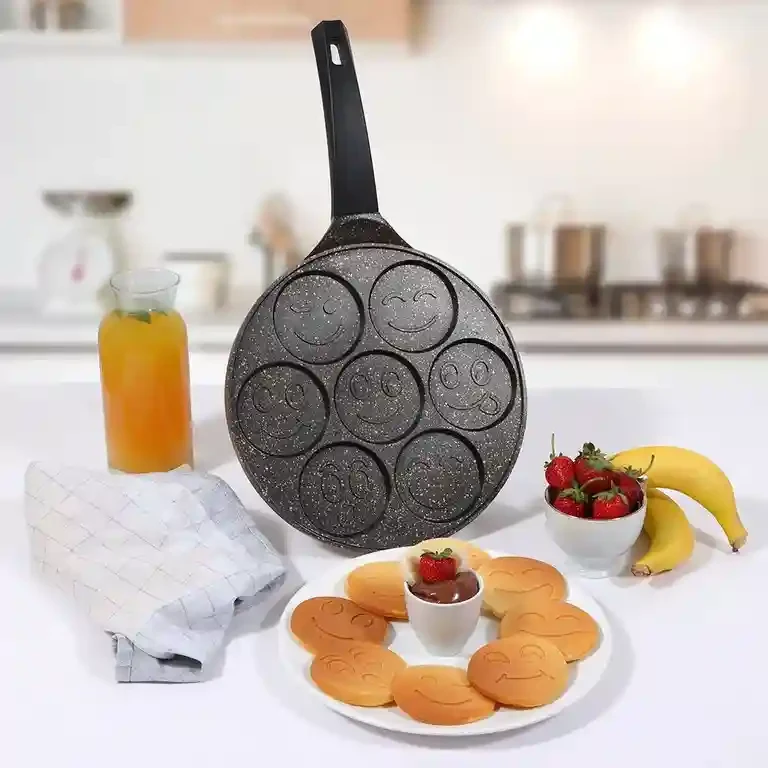 Tigaie 26 cm p/u clătite, fără capac, granit 2