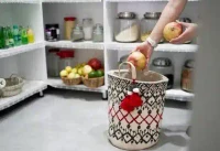 Coș pentru depozitare în stil covor 37x30 cm 5