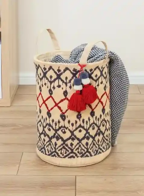 Coș pentru depozitare în stil covor 37x30 cm 2