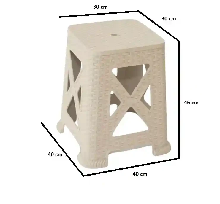 Măsuță pentru cafea din plastic RATTAN Cappuccino 2