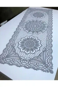 Brâu SOMEN la fața de masă Gri 38x95 cm 3