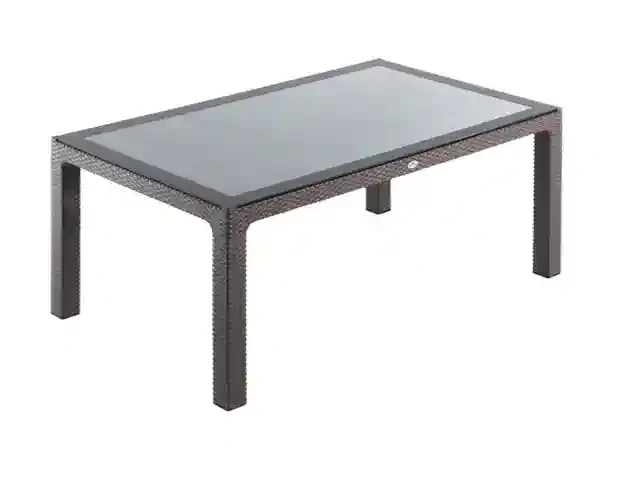 Masă din plastic cu sticlă 70x120 Maro 2